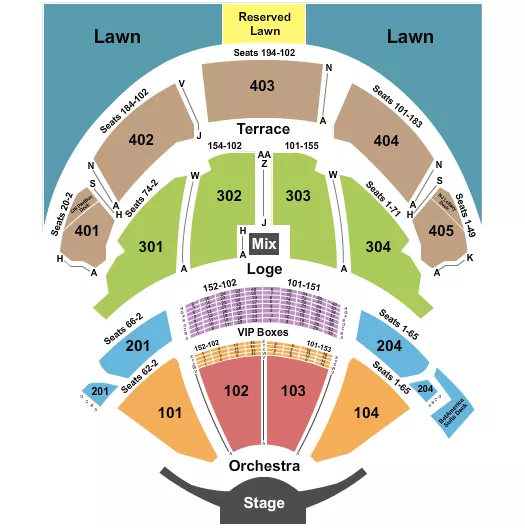 ENDSTAGE 3 Seating Map Seating Chart