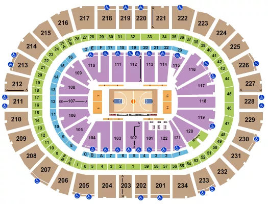 BASKETBALL 2 Seating Map Seating Chart