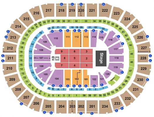 PENTATONIX Seating Map Seating Chart