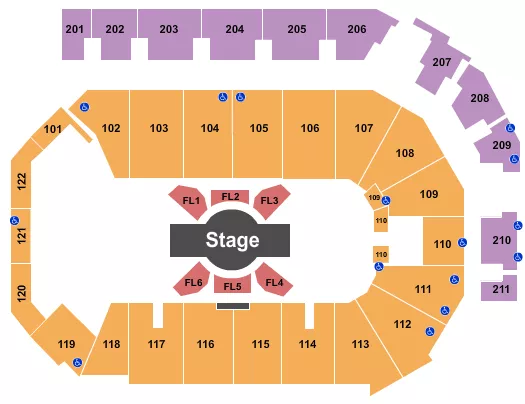 CIRQUE CORTEO Seating Map Seating Chart