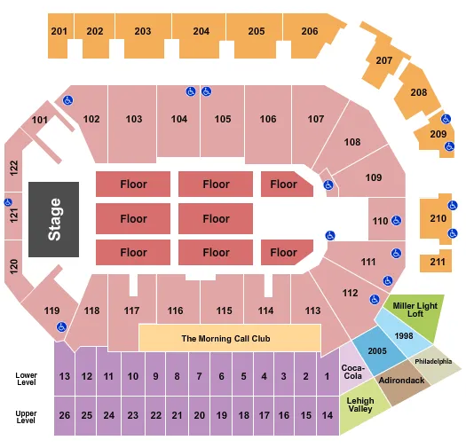 ENDSTAGE 2 Seating Map Seating Chart