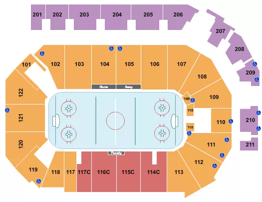 HOCKEY 2 Seating Map Seating Chart