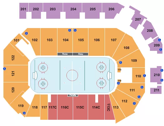 HOCKEY 2 Seating Map Seating Chart