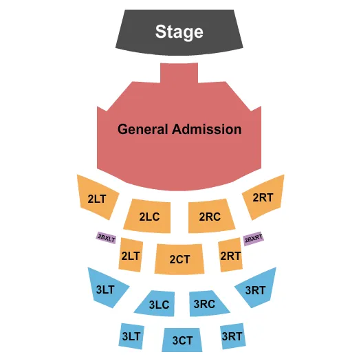 ENDSTAGE GA Seating Map Seating Chart