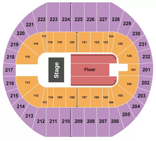 ENDSTAGE 3 Seating Map Seating Chart