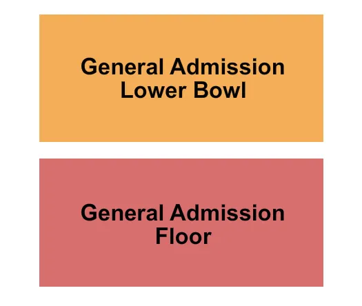 GA FLOOR GA BOWL Seating Map Seating Chart