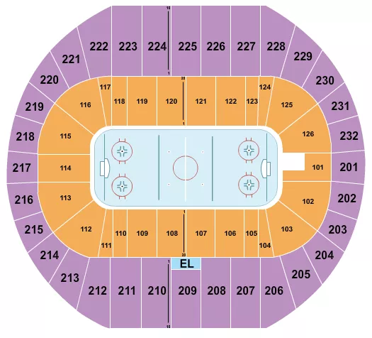 HOCKEY 1 Seating Map Seating Chart
