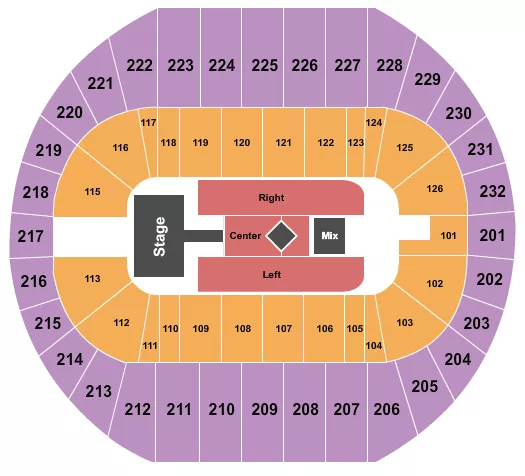 KYLIE MINOGUE Seating Map Seating Chart