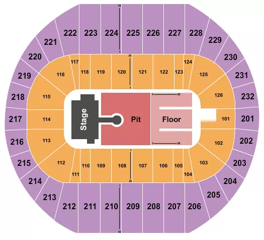 LOUIS TOMLINSON Seating Map Seating Chart