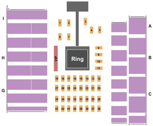 PACIFIC STEEL RECYCLING FOUR SEASONS ARENA FIGHT NIGHT Seating Map Seating Chart