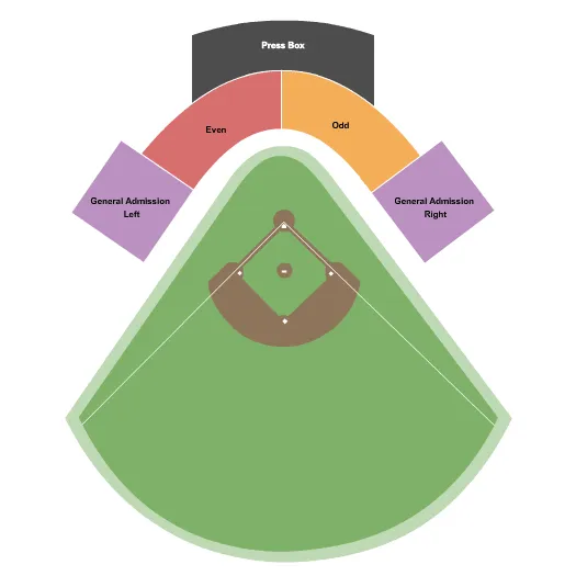 BASEBALL 2020 Seating Map Seating Chart