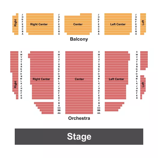 PALACE THEATRE MARION ENDSTAGE Seating Map Seating Chart