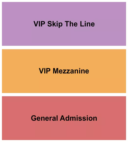 PALACE THEATRE CALGARY GA VIP MEZZ VIP SKIP Seating Map Seating Chart