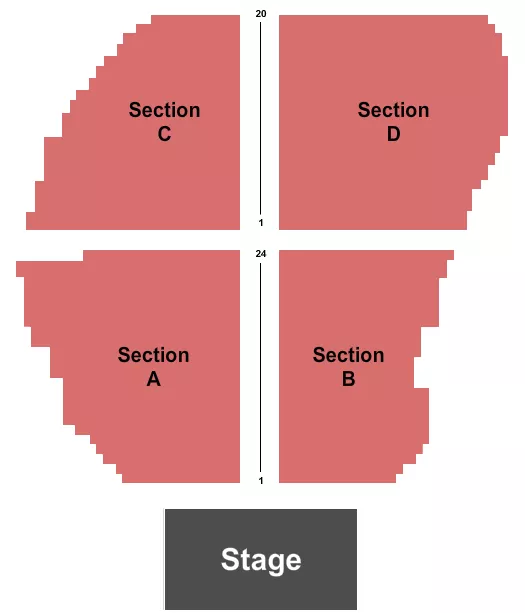 ENDSTAGE Seating Map Seating Chart