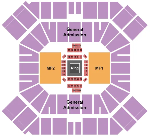 BOXING 2 Seating Map Seating Chart