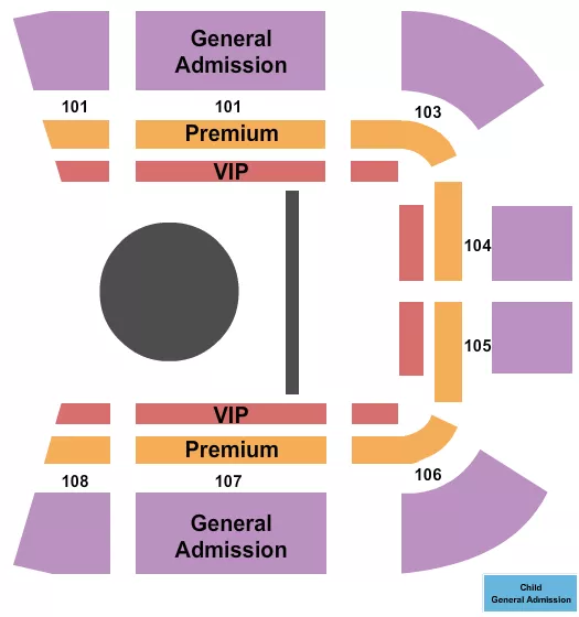 NUCLEAR CIRCUS Seating Map Seating Chart