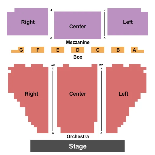 ENDSTAGE 2 Seating Map Seating Chart