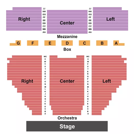 ENDSTAGE 3 Seating Map Seating Chart