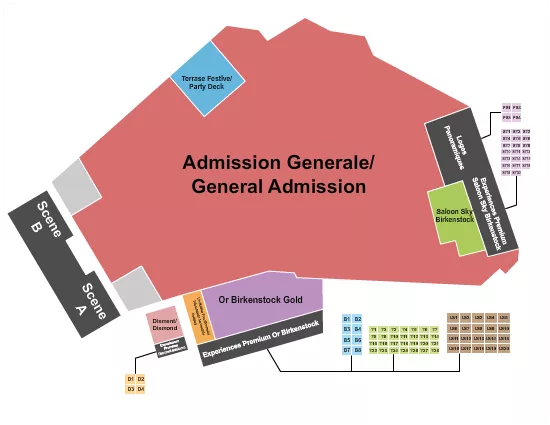 PARC JEAN DRAPEAU OSHEAGA FEST Seating Map Seating Chart