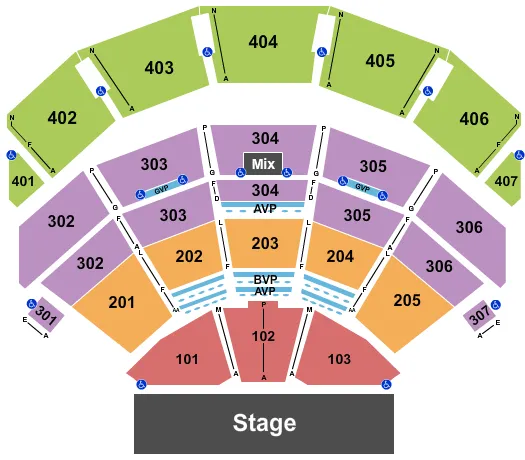 ENDSTAGE 2 Seating Map Seating Chart