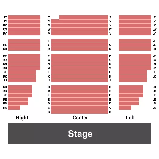 ENDSTAGE Seating Map Seating Chart