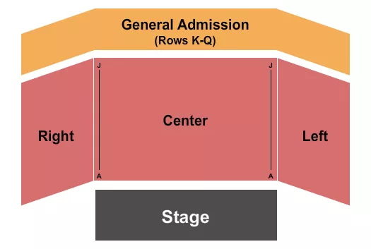 PARKWAY THEATER MN ENDSTAGE Seating Map Seating Chart