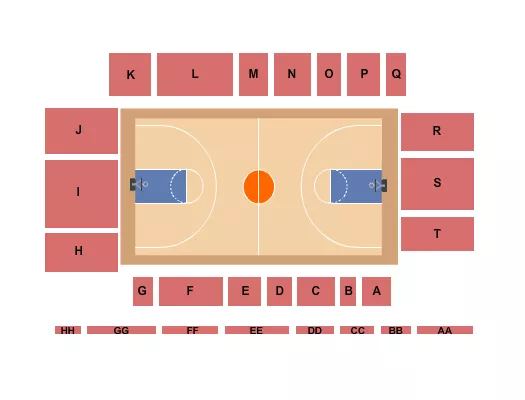 BASKETBALL 2 Seating Map Seating Chart