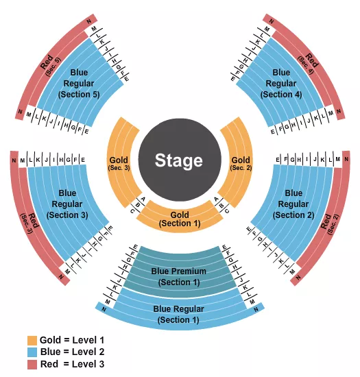CIRQUE ITALIA STATIC 2 Seating Map Seating Chart