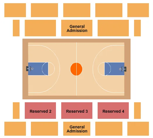 BASKETBALL Seating Map Seating Chart