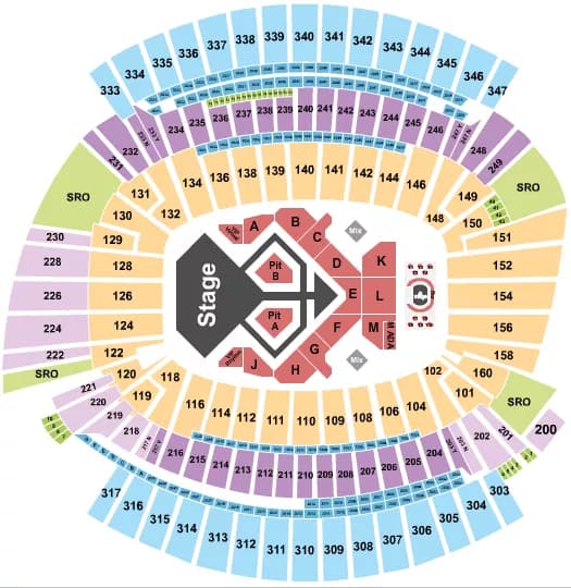 USHER Seating Map Seating Chart