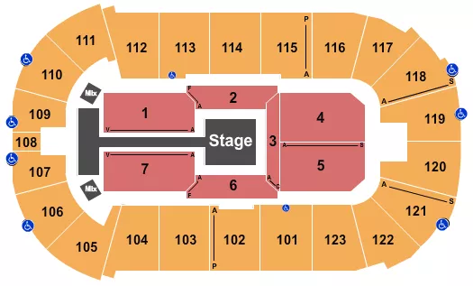 CHRISTIAN NODAL Seating Map Seating Chart
