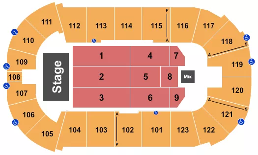 COMEDY Seating Map Seating Chart