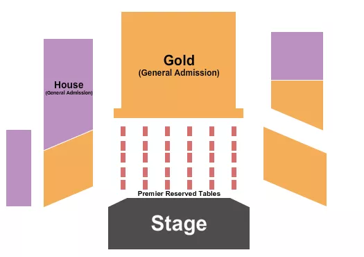 ENDSTAGE PREMIER TABLES Seating Map Seating Chart