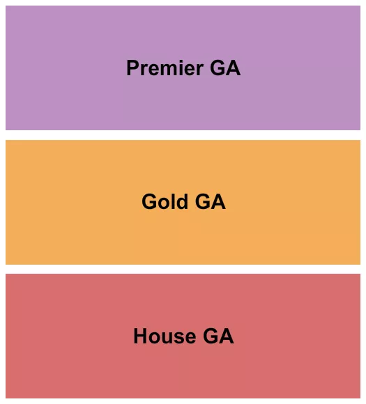 HOUSE GOLD PREMIER Seating Map Seating Chart