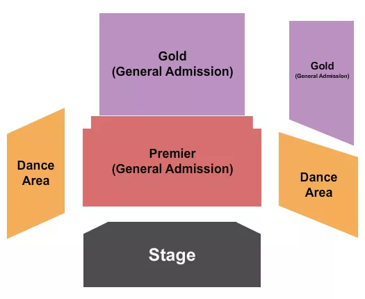 PREMIER GA GOLD GA Seating Map Seating Chart