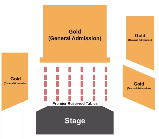 PREMIER RSV GOLD GA Seating Map Seating Chart