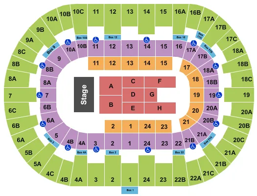 PECHANGA ARENA SAN DIEGO CARIN LEON Seating Map Seating Chart