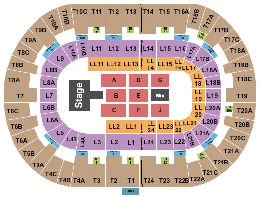 PECHANGA ARENA SAN DIEGO DON OMAR Seating Map Seating Chart