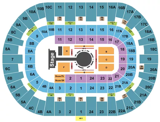 PECHANGA ARENA SAN DIEGO MMA Seating Map Seating Chart
