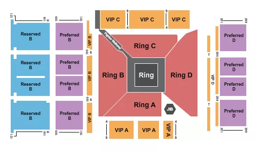 SUMMIT AT PECHANGA RESORT CASINO BOXING Seating Map Seating Chart