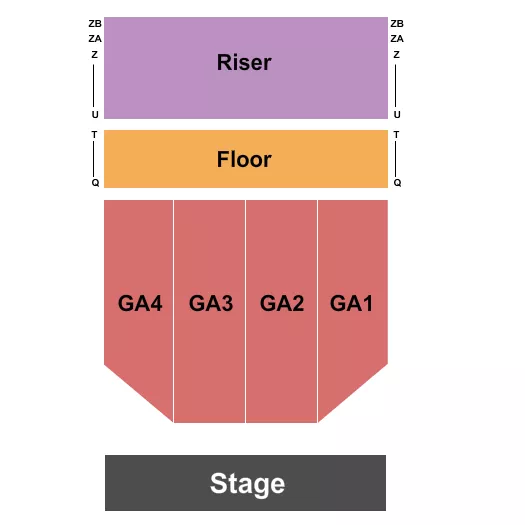 PEND OREILLE PAVILION AT NORTHERN QUEST RESORT CASINO ENDSTAGE GA 2 Seating Map Seating Chart