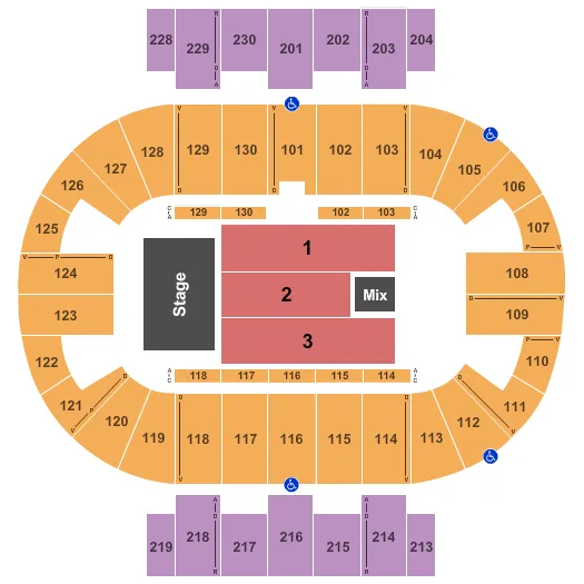 ENDSTAGE 3 Seating Map Seating Chart