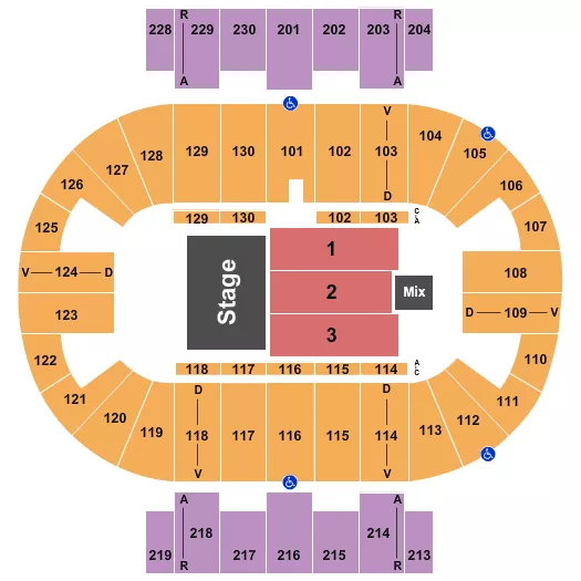 HALF HOUSE RSV Seating Map Seating Chart