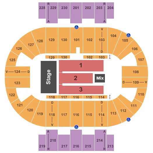 JAMES TAYLOR Seating Map Seating Chart