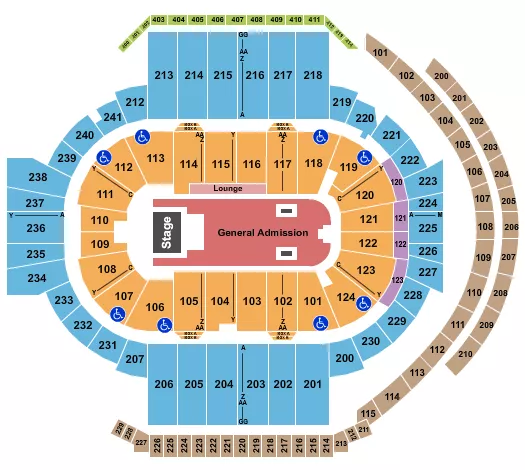 PLAYBOI CARTI Seating Map Seating Chart