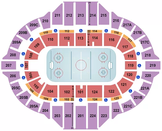 HOCKEY Seating Map Seating Chart