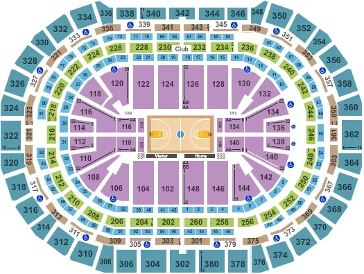 NCAA BASKETBALL Seating Map Seating Chart