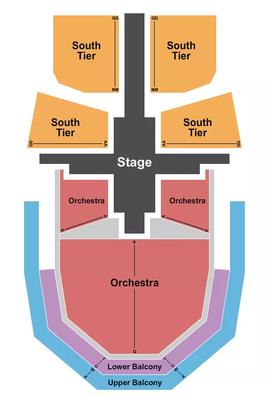ENDSTAGE 2 Seating Map Seating Chart