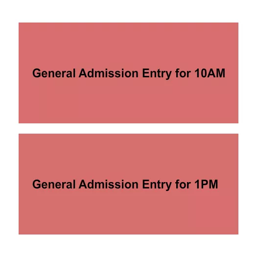 TIMED ENTRY 2 Seating Map Seating Chart
