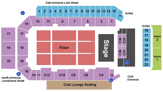 SARAH MCLACHLAN Seating Map Seating Chart